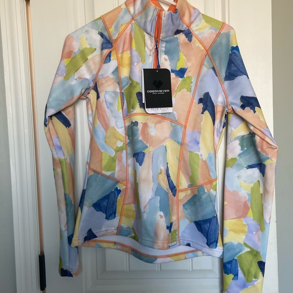 Obermeyer Sarah 1/4 zip fleece line pullover size small